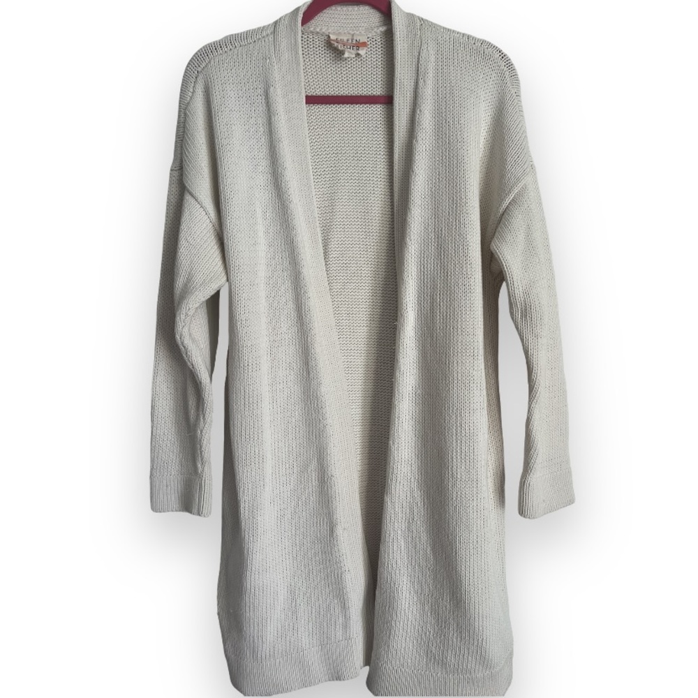 Eileen fisher organic cotton cardigan size small